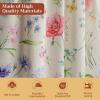 image:imageMaison d Hermine Kitchen Curtain Set for Windows 100 Cotton Set of Kitchen Curtain Valance for Home 2 Tier 28X36 and 1 Valance 56X18 Caf Gifts for Mothers Day Magnolia Mornings037  Just Floral