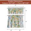 image:imageMaison d Hermine Kitchen Curtain Set for Windows 100 Cotton Set of Kitchen Curtain Valance for Home 2 Tier 28X36 and 1 Valance 56X18 Caf Gifts for Mothers Day Magnolia Mornings045  Agrume
