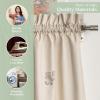 image:imageMaison d Hermine Kitchen Curtain Set for Windows 100 Cotton Set of Kitchen Curtain Valance for Home 2 Tier 28X36 and 1 Valance 56X18 Caf Gifts for Mothers Day Magnolia Mornings050  Recolte