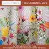 image:imageMaison d Hermine Kitchen Curtain Set for Windows 100 Cotton Set of Kitchen Curtain Valance for Home 2 Tier 28X36 and 1 Valance 56X18 Caf Gifts for Mothers Day Magnolia Mornings041  Jardin Dete  Fog