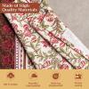 image:imageMaison d Hermine Kitchen Curtain Set for Windows 100 Cotton Set of Kitchen Curtain Valance for Home 2 Tier 28X36 and 1 Valance 56X18 Caf Gifts for Mothers Day Magnolia Mornings027  Reveillon Au Jardin