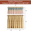 image:imageMaison d Hermine Kitchen Curtain Set for Windows 100 Cotton Set of Kitchen Curtain Valance for Home 2 Tier 28X36 and 1 Valance 56X18 Caf Gifts for Mothers Day Magnolia Mornings021  Marquise