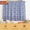 image:imageMaison d Hermine Kitchen Curtain Set for Windows 100 Cotton Set of Kitchen Curtain Valance for Home 2 Tier 28X36 and 1 Valance 56X18 Caf Gifts for Mothers Day Magnolia Mornings015  Melodie Bleue