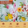 image:imageMaison d Hermine Kitchen Curtain Set for Windows 100 Cotton Set of Kitchen Curtain Valance for Home 2 Tier 28X36 and 1 Valance 56X18 Caf Gifts for Mothers Day Magnolia Mornings030  Jardin Dete  Mint