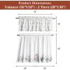 image:imageMaison d Hermine Kitchen Curtain Set for Windows 100 Cotton Set of Kitchen Curtain Valance for Home 2 Tier 28X36 and 1 Valance 56X18 Caf Gifts for Mothers Day Magnolia Mornings056  Morzine