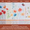 image:imageMaison d Hermine Kitchen Curtain Set for Windows 100 Cotton Set of Kitchen Curtain Valance for Home 2 Tier 28X36 and 1 Valance 56X18 Caf Gifts for Mothers Day Magnolia Mornings028  Summer Whisper