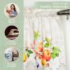image:imageMaison d Hermine Kitchen Curtain Set for Windows 100 Cotton Set of Kitchen Curtain Valance for Home 2 Tier 28X36 and 1 Valance 56X18 Caf Gifts for Mothers Day Magnolia Mornings023  Fruit Dhiver