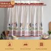 image:imageMaison d Hermine Kitchen Curtain Set for Windows 100 Cotton Set of Kitchen Curtain Valance for Home 2 Tier 28X36 and 1 Valance 56X18 Caf Gifts for Mothers Day Magnolia Mornings009  Campagne