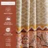 image:imageMaison d Hermine Kitchen Curtain Set for Windows 100 Cotton Set of Kitchen Curtain Valance for Home 2 Tier 28X36 and 1 Valance 56X18 Caf Gifts for Mothers Day Magnolia Mornings078  Damask