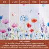 image:imageMaison d Hermine Kitchen Curtain Set for Windows 100 Cotton Set of Kitchen Curtain Valance for Home 2 Tier 28X36 and 1 Valance 56X18 Caf Gifts for Mothers Day Magnolia Mornings071  Flower in the Field