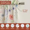 image:imageMaison d Hermine Kitchen Curtain Set for Windows 100 Cotton Set of Kitchen Curtain Valance for Home 2 Tier 28X36 and 1 Valance 56X18 Caf Gifts for Mothers Day Magnolia Mornings037  Just Floral