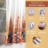 image:imageMaison d Hermine Kitchen Curtain Set for Windows 100 Cotton Set of Kitchen Curtain Valance for Home 2 Tier 28X36 and 1 Valance 56X18 Caf Gifts for Mothers Day Magnolia Mornings076  Faisan Dautomne