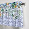image:imageMaison d Hermine Kitchen Curtain Set for Windows 100 Cotton Set of Kitchen Curtain Valance for Home 2 Tier 28X36 and 1 Valance 56X18 Caf Gifts for Mothers Day Magnolia Mornings066  Passiflora