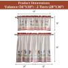 image:imageMaison d Hermine Kitchen Curtain Set for Windows 100 Cotton Set of Kitchen Curtain Valance for Home 2 Tier 28X36 and 1 Valance 56X18 Caf Gifts for Mothers Day Magnolia Mornings009  Campagne