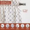 image:imageMaison d Hermine Kitchen Curtain Set for Windows 100 Cotton Set of Kitchen Curtain Valance for Home 2 Tier 28X36 and 1 Valance 56X18 Caf Gifts for Mothers Day Magnolia Mornings013  Faience