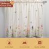 image:imageMaison d Hermine Kitchen Curtain Set for Windows 100 Cotton Set of Kitchen Curtain Valance for Home 2 Tier 28X36 and 1 Valance 56X18 Caf Gifts for Mothers Day Magnolia Mornings012  Botanical Fresh