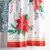 image:imageMaison d Hermine Kitchen Curtain Set for Windows 100 Cotton Set of Kitchen Curtain Valance for Home 2 Tier 28X36 and 1 Valance 56X18 Caf Gifts for Mothers Day Magnolia Mornings057  Poinsettia Christmas