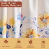 image:imageMaison d Hermine Kitchen Curtain Set for Windows 100 Cotton Set of Kitchen Curtain Valance for Home 2 Tier 28X36 and 1 Valance 56X18 Caf Gifts for Mothers Day Magnolia Mornings007  Girassol