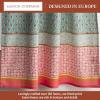 image:imageMaison d Hermine Kitchen Curtain Set for Windows 100 Cotton Set of Kitchen Curtain Valance for Home 2 Tier 28X36 and 1 Valance 56X18 Caf Gifts for Mothers Day Magnolia Mornings062  Provence