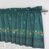 image:imageMaison d Hermine Kitchen Curtain Set for Windows 100 Cotton Set of Kitchen Curtain Valance for Home 2 Tier 28X36 and 1 Valance 56X18 Caf Gifts for Mothers Day Magnolia Mornings075  Hygge Christmas