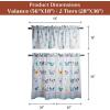 image:imageMaison d Hermine Kitchen Curtain Set for Windows 100 Cotton Set of Kitchen Curtain Valance for Home 2 Tier 28X36 and 1 Valance 56X18 Caf Gifts for Mothers Day Magnolia Mornings044  Blossoms in Spring