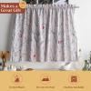 image:imageMaison d Hermine Kitchen Curtain Set for Windows 100 Cotton Set of Kitchen Curtain Valance for Home 2 Tier 28X36 and 1 Valance 56X18 Caf Gifts for Mothers Day Magnolia Mornings077  Fairy Christmas