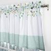image:imageMaison d Hermine Kitchen Curtain Set for Windows 100 Cotton Set of Kitchen Curtain Valance for Home 2 Tier 28X36 and 1 Valance 56X18 Caf Gifts for Mothers Day Magnolia Mornings079  Snowy World