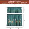 image:imageMaison d Hermine Kitchen Curtain Set for Windows 100 Cotton Set of Kitchen Curtain Valance for Home 2 Tier 28X36 and 1 Valance 56X18 Caf Gifts for Mothers Day Magnolia Mornings075  Hygge Christmas