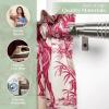 image:imageMaison d Hermine Kitchen Curtain Set for Windows 100 Cotton Set of Kitchen Curtain Valance for Home 2 Tier 28X36 and 1 Valance 56X18 Caf Gifts for Mothers Day Magnolia Mornings004  the Miller  Red