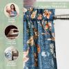 image:imageMaison d Hermine Kitchen Curtain Set for Windows 100 Cotton Set of Kitchen Curtain Valance for Home 2 Tier 28X36 and 1 Valance 56X18 Caf Gifts for Mothers Day Magnolia Mornings033  Luxury Loft  Dark Teal