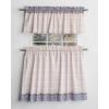 image:imageMaison d Hermine Kitchen Curtain Set for Windows 100 Cotton Set of Kitchen Curtain Valance for Home 2 Tier 28X36 and 1 Valance 56X18 Caf Gifts for Mothers Day Magnolia Mornings034  Fair Isle