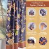 image:imageMaison d Hermine Kitchen Curtain Set for Windows 100 Cotton Set of Kitchen Curtain Valance for Home 2 Tier 28X36 and 1 Valance 56X18 Caf Gifts for Mothers Day Magnolia Mornings038  Kelim  Infinity