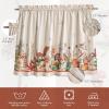 image:imageMaison d Hermine Kitchen Curtain Set for Windows 100 Cotton Set of Kitchen Curtain Valance for Home 2 Tier 28X36 and 1 Valance 56X18 Caf Gifts for Mothers Day Magnolia Mornings050  Recolte