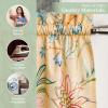 image:imageMaison d Hermine Kitchen Curtain Set for Windows 100 Cotton Set of Kitchen Curtain Valance for Home 2 Tier 28X36 and 1 Valance 56X18 Caf Gifts for Mothers Day Magnolia Mornings036  Luxury Loft  Peach