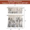 image:imageMaison d Hermine Kitchen Curtain Set for Windows 100 Cotton Set of Kitchen Curtain Valance for Home 2 Tier 28X36 and 1 Valance 56X18 Caf Gifts for Mothers Day Magnolia Mornings046  Amazonia