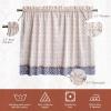 image:imageMaison d Hermine Kitchen Curtain Set for Windows 100 Cotton Set of Kitchen Curtain Valance for Home 2 Tier 28X36 and 1 Valance 56X18 Caf Gifts for Mothers Day Magnolia Mornings034  Fair Isle