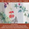 image:imageMaison d Hermine Kitchen Curtain Set for Windows 100 Cotton Set of Kitchen Curtain Valance for Home 2 Tier 28X36 and 1 Valance 56X18 Caf Gifts for Mothers Day Magnolia Mornings020  Tropiques