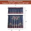 image:imageMaison d Hermine Kitchen Curtain Set for Windows 100 Cotton Set of Kitchen Curtain Valance for Home 2 Tier 28X36 and 1 Valance 56X18 Caf Gifts for Mothers Day Magnolia Mornings068  Christmas Joy