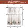 image:imageMaison d Hermine Kitchen Curtain Set for Windows 100 Cotton Set of Kitchen Curtain Valance for Home 2 Tier 28X36 and 1 Valance 56X18 Caf Gifts for Mothers Day Magnolia Mornings060  Deer in the Woods