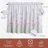 image:imageMaison d Hermine Kitchen Curtain Set for Windows 100 Cotton Set of Kitchen Curtain Valance for Home 2 Tier 28X36 and 1 Valance 56X18 Caf Gifts for Mothers Day Magnolia Mornings073  Summer Floral
