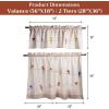 image:imageMaison d Hermine Kitchen Curtain Set for Windows 100 Cotton Set of Kitchen Curtain Valance for Home 2 Tier 28X36 and 1 Valance 56X18 Caf Gifts for Mothers Day Magnolia Mornings017  Birdies on Wire