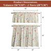 image:imageMaison d Hermine Kitchen Curtain Set for Windows 100 Cotton Set of Kitchen Curtain Valance for Home 2 Tier 28X36 and 1 Valance 56X18 Caf Gifts for Mothers Day Magnolia Mornings037  Just Floral