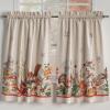 image:imageMaison d Hermine Kitchen Curtain Set for Windows 100 Cotton Set of Kitchen Curtain Valance for Home 2 Tier 28X36 and 1 Valance 56X18 Caf Gifts for Mothers Day Magnolia Mornings050  Recolte