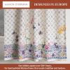 image:imageMaison d Hermine Kitchen Curtain Set for Windows 100 Cotton Set of Kitchen Curtain Valance for Home 2 Tier 28X36 and 1 Valance 56X18 Caf Gifts for Mothers Day Magnolia Mornings013  Faience