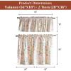 image:imageMaison d Hermine Kitchen Curtain Set for Windows 100 Cotton Set of Kitchen Curtain Valance for Home 2 Tier 28X36 and 1 Valance 56X18 Caf Gifts for Mothers Day Magnolia Mornings002  Colmar