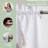 image:imageMaison d Hermine Kitchen Curtain Set for Windows 100 Cotton Set of Kitchen Curtain Valance for Home 2 Tier 28X36 and 1 Valance 56X18 Caf Gifts for Mothers Day Magnolia Mornings072  Meadow Florals  Brown