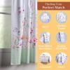 image:imageMaison d Hermine Kitchen Curtain Set for Windows 100 Cotton Set of Kitchen Curtain Valance for Home 2 Tier 28X36 and 1 Valance 56X18 Caf Gifts for Mothers Day Magnolia Mornings073  Summer Floral