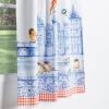 image:imageMaison d Hermine Kitchen Curtain Set for Windows 100 Cotton Set of Kitchen Curtain Valance for Home 2 Tier 28X36 and 1 Valance 56X18 Caf Gifts for Mothers Day Magnolia Mornings008  Amsterdam Canals
