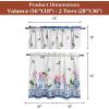 image:imageMaison d Hermine Kitchen Curtain Set for Windows 100 Cotton Set of Kitchen Curtain Valance for Home 2 Tier 28X36 and 1 Valance 56X18 Caf Gifts for Mothers Day Magnolia Mornings035  Canton
