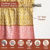 image:imageMaison d Hermine Kitchen Curtain Set for Windows 100 Cotton Set of Kitchen Curtain Valance for Home 2 Tier 28X36 and 1 Valance 56X18 Caf Gifts for Mothers Day Magnolia Mornings062  Provence